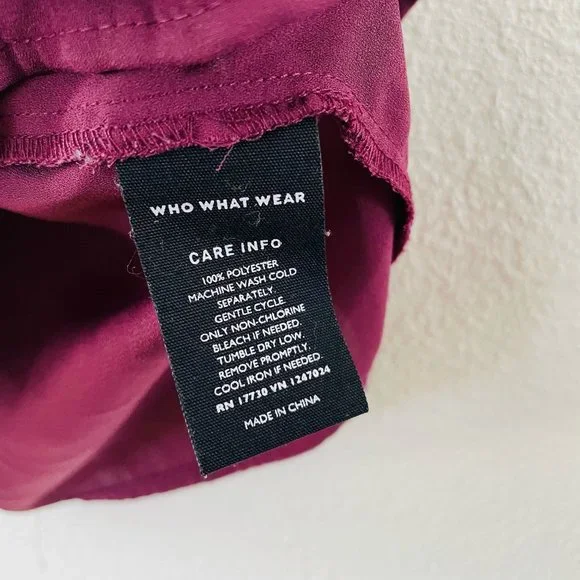 WHO WHAT WEAR Womens Red Top  Size: M - Picture 4 of 5